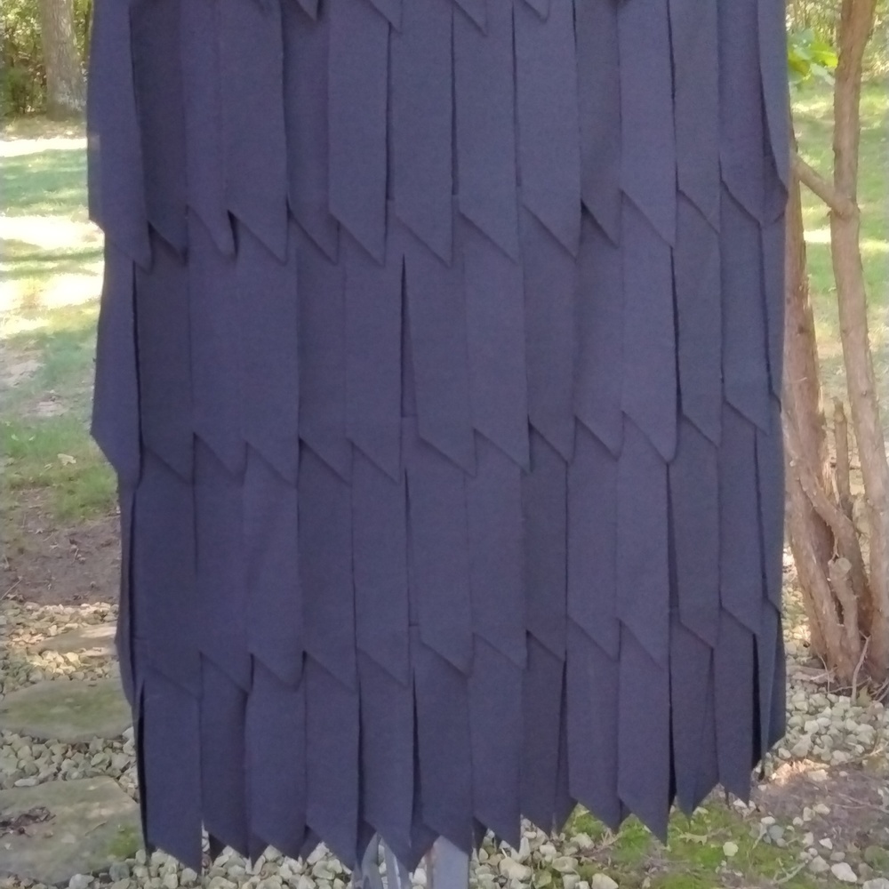 NWT Tadashi Neiman Marcus FRINGE  dress/skirt size M. OLD MONEY QUIET LUXURY - Picture 7 of 12